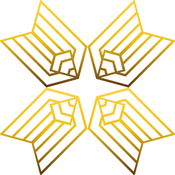 luxury golden geometry pattern element png