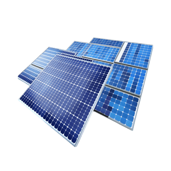 Solar panels isolated on a transparent background png