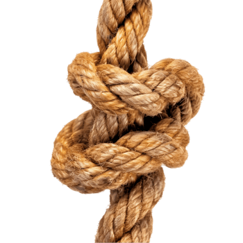 Rope knot isolated on a transparent background png