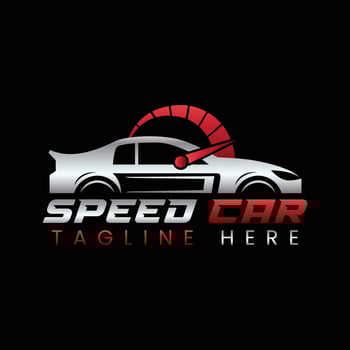Speed car logo, auto car logo vector