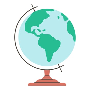 Globe. illustration on white background vector