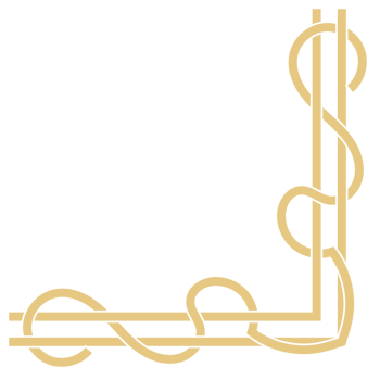 gold vintage chain Corner for decorating cards, abstract elements png