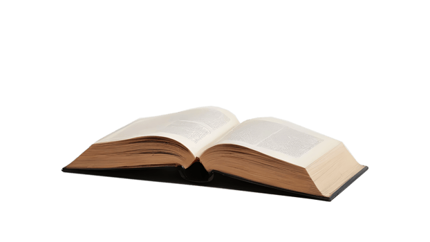 Book are stacked on transparent background.Generated Image. png