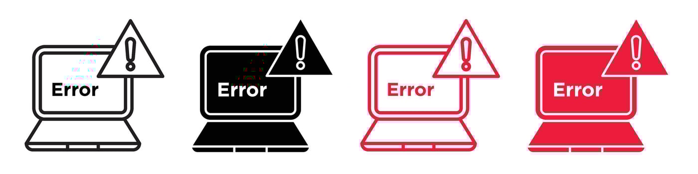 Factory Error Alert Icon for Crucial Machinery Malfunction Warnings vector
