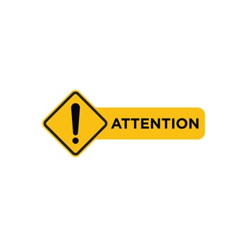 General Hazard Attention Sign Alert to Various Safety Risks vector