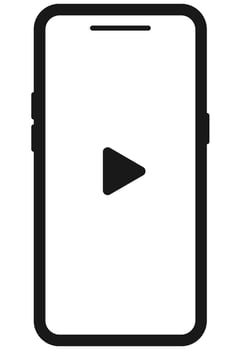 Smartphone flat design isolated on white background. vector