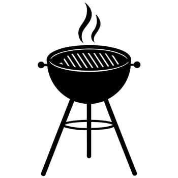 grill black silhouette illustration vector