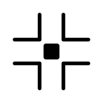 Full Screen Exit Icon Symbol Design Illustration vector