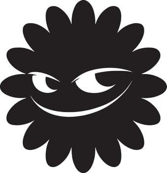 Floral daisy silhouette line art set capturing the playful and creative spirit of floral designs. Perfect for adding a touch of nature to design projects vector