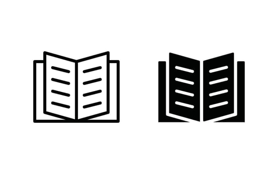 Book icon set . book icon collection vector