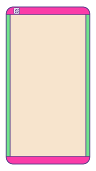 Social media frame 90s memphis style colorful elements. png