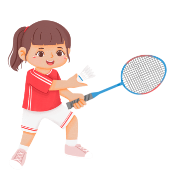 Kid Play Badminton png