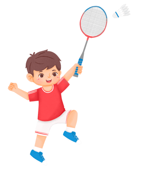 Kid Play Badminton png