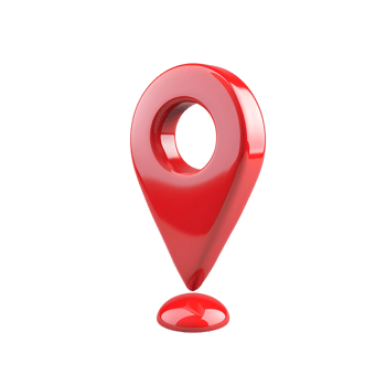 red Location Pin isolated on transparent background png