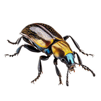 Macro insect isolated against transparent background png