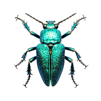 Macro insect isolated against transparent background png