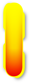 Letter I, Digital Red Yellow Text Effect Alphabet png