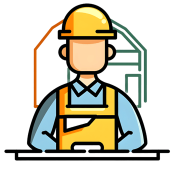 Architect icon against transparent background png