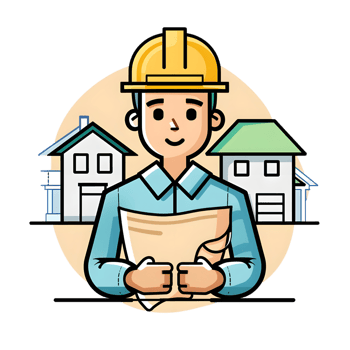 Architect icon against transparent background png