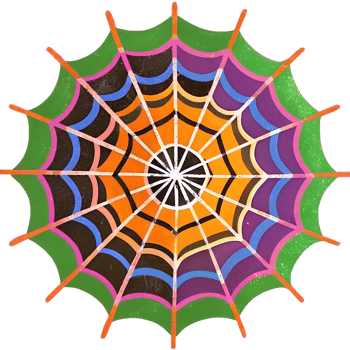 Colorful mandala artwork with a symmetrical pattern of vibrant colors blending into each other, creating a harmonious and eye-catching design. png