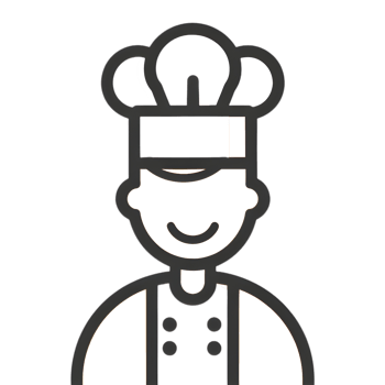 Chef colored flat icon against transparent background png