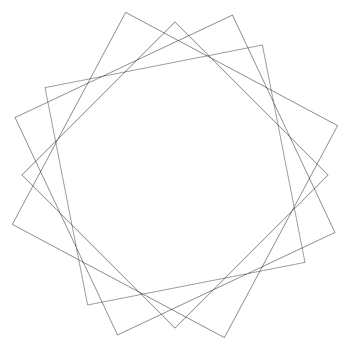 black square overlap border frame png