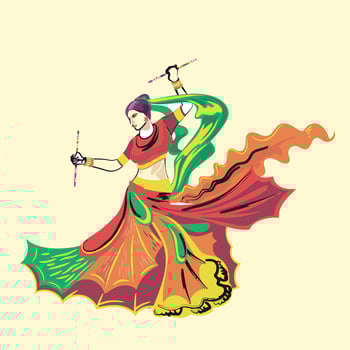 Baby doll dander artist colorful illustration vector