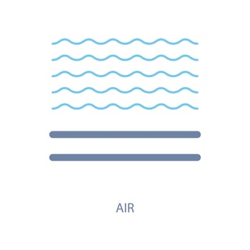 air concept line icon. Simple element illustration. air concept outline symbol design. vector