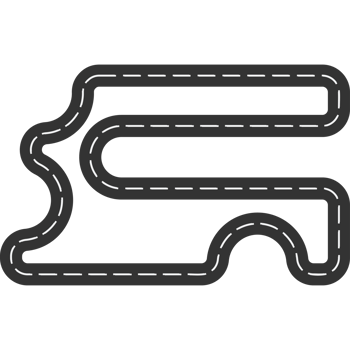 Circuit Track Flat Illustration Isolated Transparent Background png
