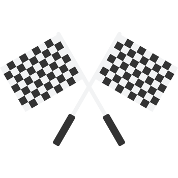 Racing Flag Flat Illustration Isolated Transparent Background png