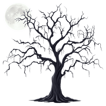Spooky Halloween Tree png