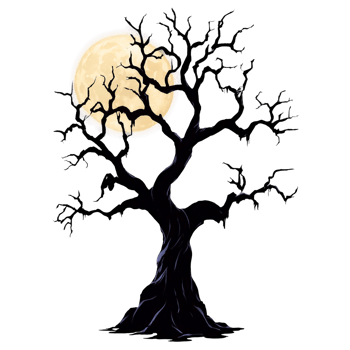 Spooky Halloween Tree png