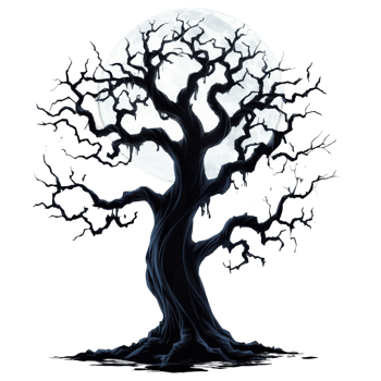Spooky Halloween Tree png