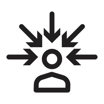 Consumer Focus Icon Perfect for Market Research and Business Analysis vector