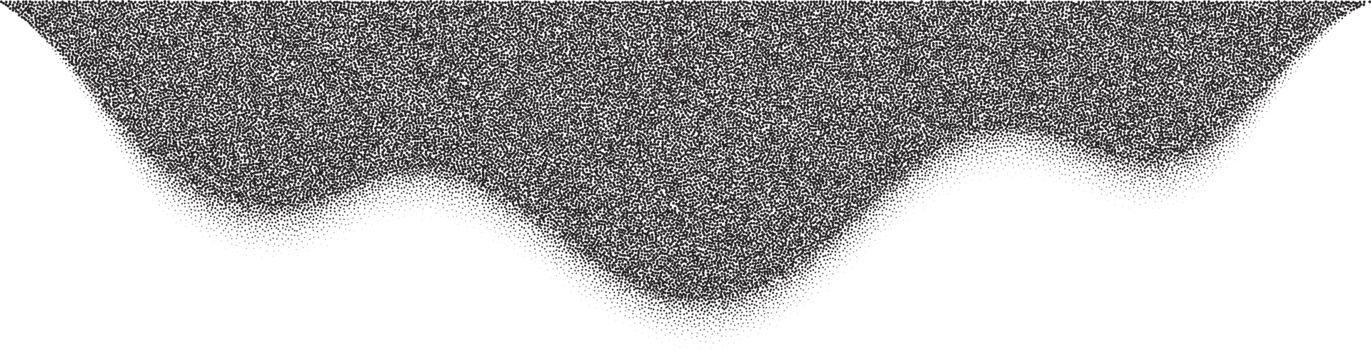 Dotted corner. Noise gradient fade stipple effect. Halftone grunge gradation shadow. Gritty grain border. Black wavy shape png