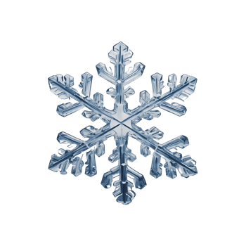 Snowflake Elegance Decorative Snowflakes Isolated on Transparent Background png