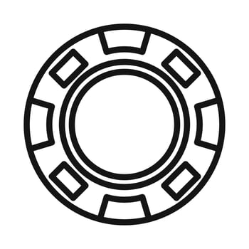 Poker Chip Icon Pack Gambling Token Illustrations for Casinos and Gaming vector