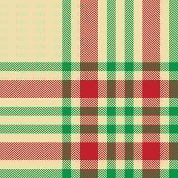Plaid check pattern. Seamless fabric texture. Tartan textile print. vector
