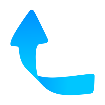 Realistic 3d icon blue arrow direction symbol design for element png