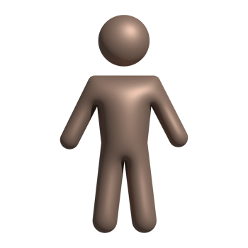 Human personal 3d symbols grey avatar pictogram element png