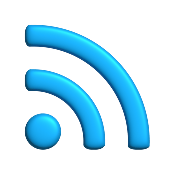 Realistic 3d icon wifi sign blue color design for element png