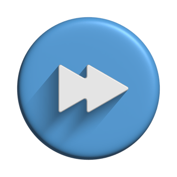 Media player icon audio symbol with 3d blue button design for element png