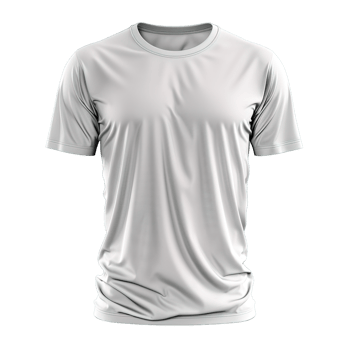 white jersey mock up isolated on transparent ,white t shirt , png