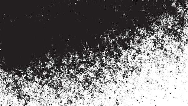 Black Gritty and grunge Monochrome Overlay Texture on White Background for backgrounds grunge texture effect and designs, grunge black and white texture effect for background vector