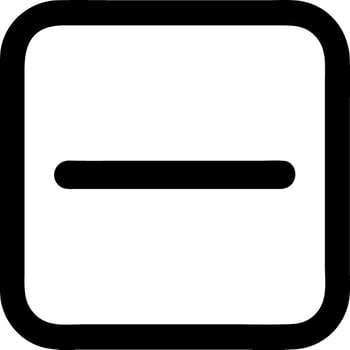 minus black fill icon vector