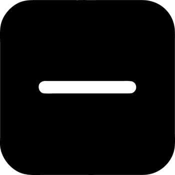 minus black fill icon vector