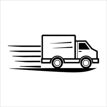 delivery truck icon illustration vector