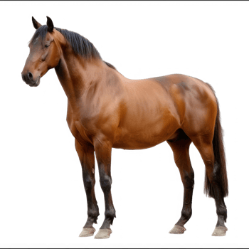 a horse standing on transparent background png