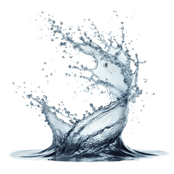 Water splash isolated from background png
