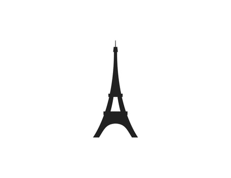 Eiffel tower icon. illustration. vector